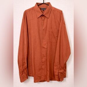 2 for 20$ - Armando Orange Dress Shirt - Size XL - Neck 17.5